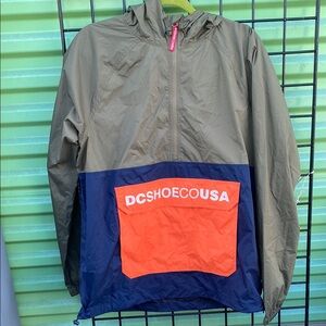 DC Green and Blue Raincoat with Hood